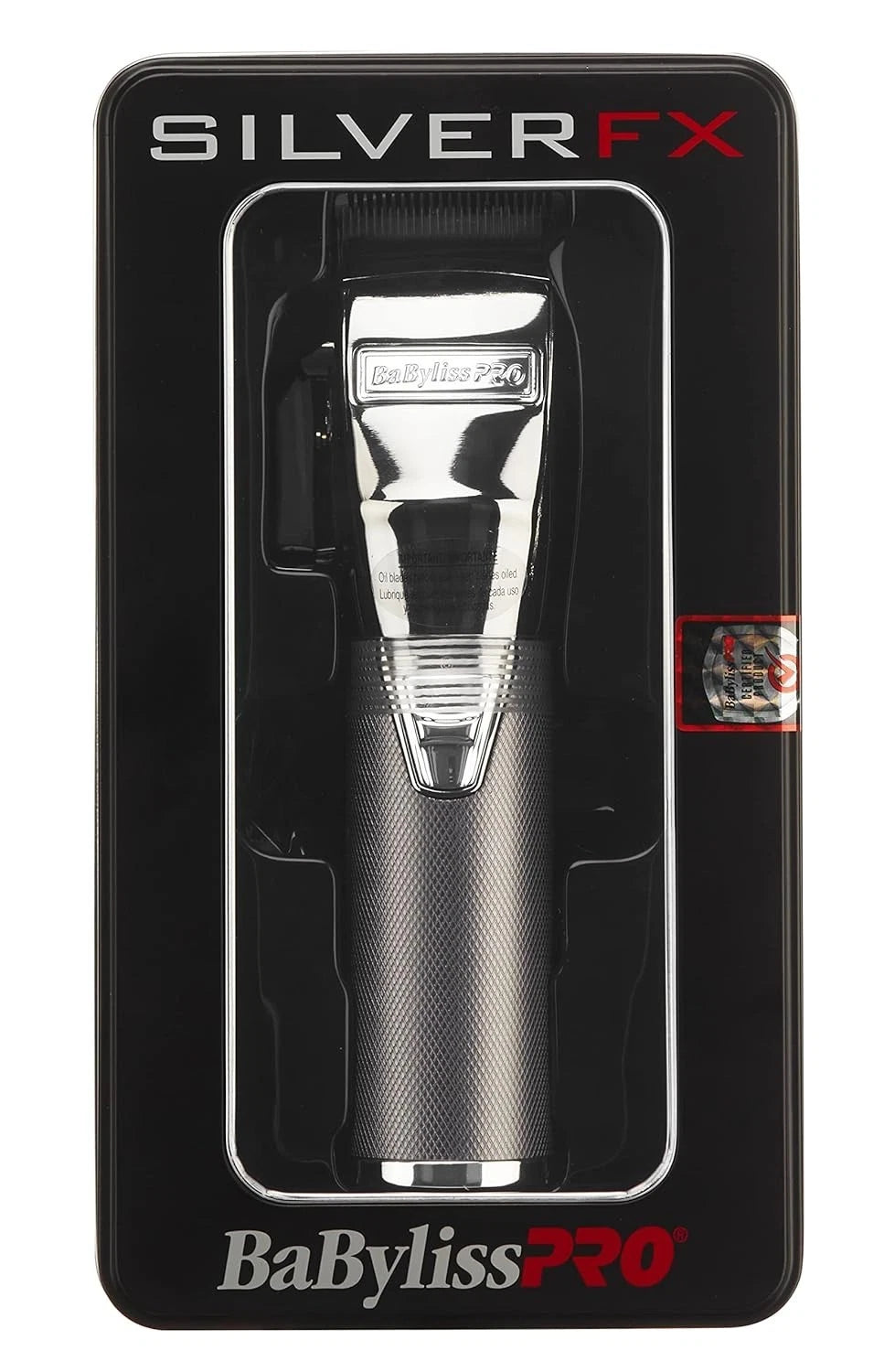 BaBylissPRO Metal Cordless Clipper - Silver | FX870S