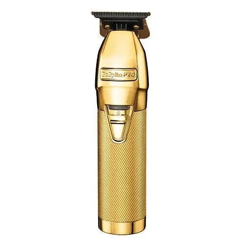 Babyliss PRO Gold Metal Trimmer & UV Single Foil Shaver FXLFHOLPKG